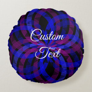 3D Center Blume Petal Rundkissen Rundes Kissen