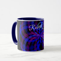 3D Center Blumenblüten Geometrische Kaffeetasse