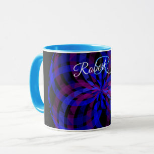 3D Center Blumenblüten geometrische Kaffeetasse