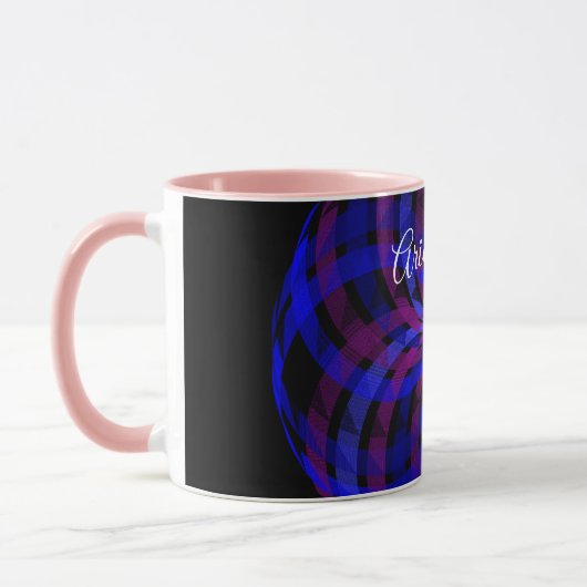 3D Center Flower Petal Geometric Coffee Mug Tasse (Links)