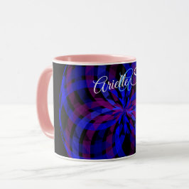 3D Center Flower Petal Geometric Coffee Mug Tasse