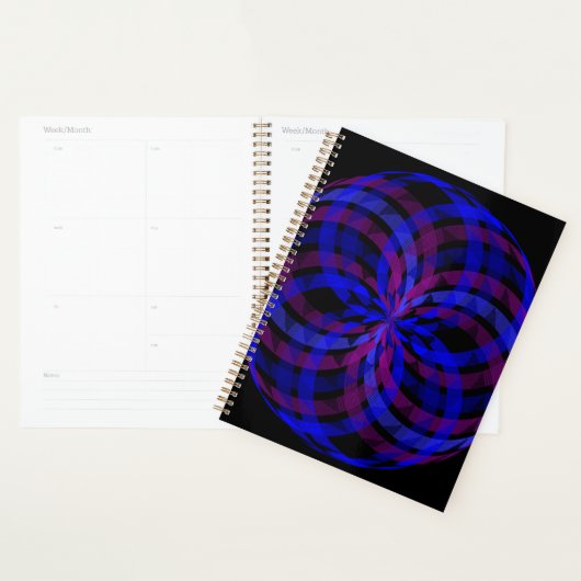 3D Center Geometric Blume Petal Planner Planer (Anzeige)
