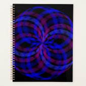 3D Center Geometric Blume Petal Planner Planer (Vorderseite)