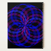 3D Center Geometric Blume Petal Planner Planer (Rückseite)