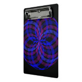 3D Center Geometric Flower Petal Mini Clipboard Klemmbrett (Gewinkelt2)