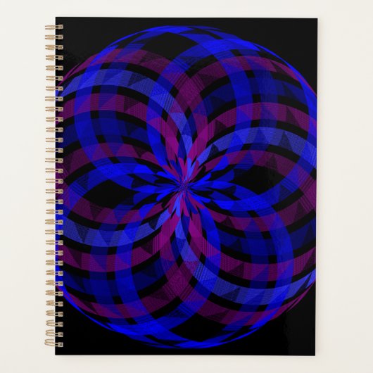 3D Center Geometric Flower Petal Planner Planer (Vorderseite)