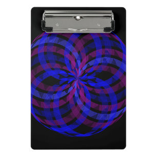 3D Center Geometrische Blumenblatt Mini-Clipboard Mini Klemmbrett