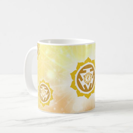 3d Chakra Solar Plexus Kaffeetasse (Vorderseite Links)