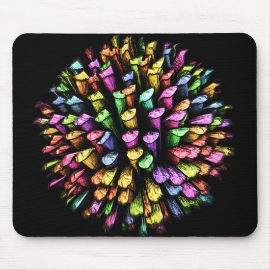3D Chalk Sticks 1A Mousepad (Vorne)