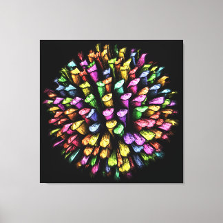 3D Chalk Sticks 1A Wrapped Canvas Leinwanddruck