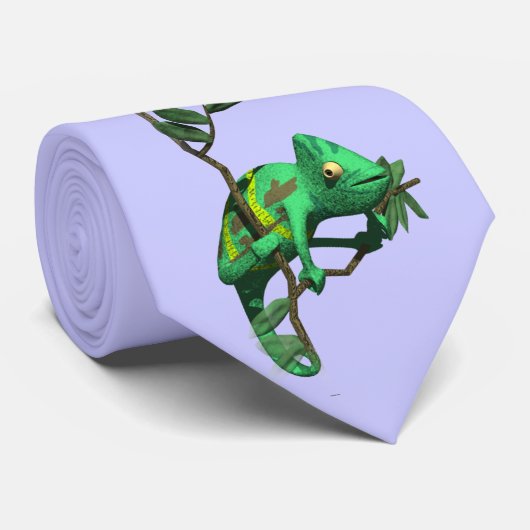 3D Chameleon Krawatte (Gerollt)