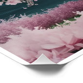 3D Cherry Blossom Tree mit Glitzer und Intertwine Poster (Ecke)