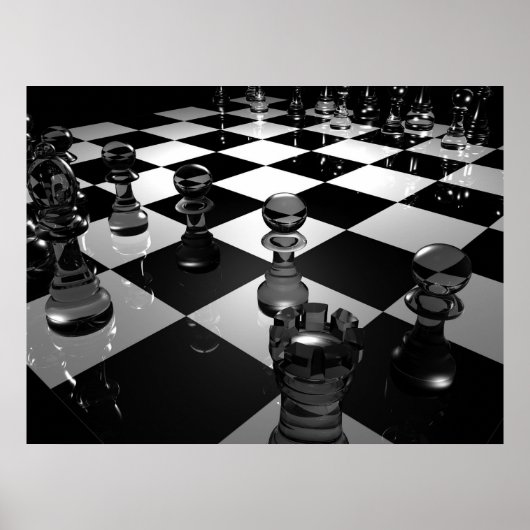 3d_chess_board_wallpaper_3d_models_3d_wallpaper_19 poster (Vorne)