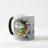 3D Christian Cross Verwandlungstasse (Vorderseite Links)
