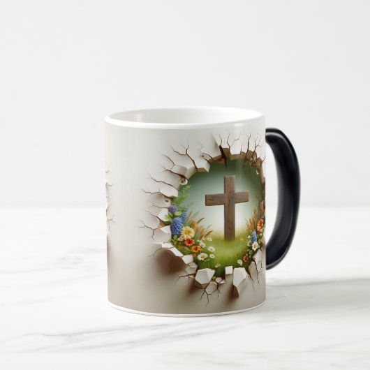 3D Christian Cross Verwandlungstasse (VorderseiteRechts)