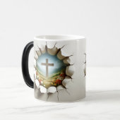 3D Christian Cross Verwandlungstasse (Vorderseite Links)