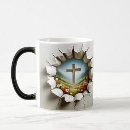 3D Christian Cross Verwandlungstasse