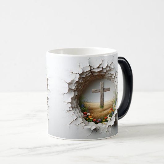 3D Christian Cross Verwandlungstasse (VorderseiteRechts)