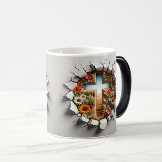 3D Christian Cross Verwandlungstasse (VorderseiteRechts)