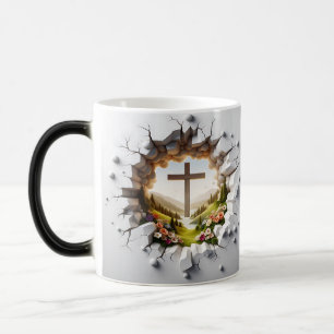 3D christliches Kreuz Verwandlungstasse