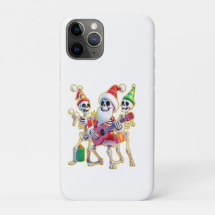 **3D-Christm-Skelett-Weihnachtsmann-Party – Lustig Case-Mate iPhone Hülle