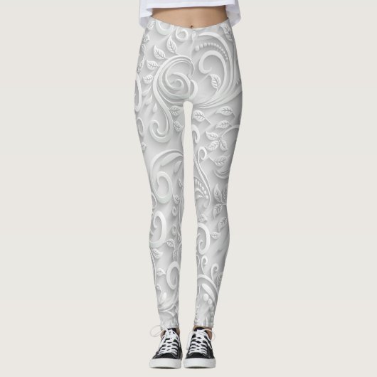 "3D CHRISTMAS FLORAL" LEGGINGS (Vorderseite)
