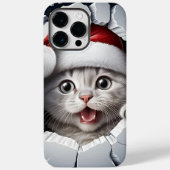 3D Christmas Kitten Case-Mate iPhone Hülle (Rückseite)
