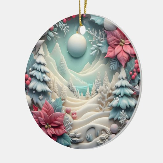 3D ChrSitmas Keramik Ornament (Links)