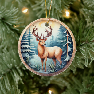 3D CLASSIC CHRISTMAS DER KERAMIK ORNAMENT