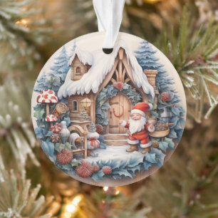 3D CLASSIC CHRISTMAS VINTAG SANTA CLAUS ORNAMENT