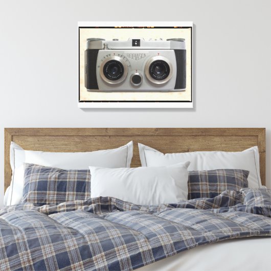 3D Classic-Kamera Leinwanddruck (Insitu (Schlafzimmer))