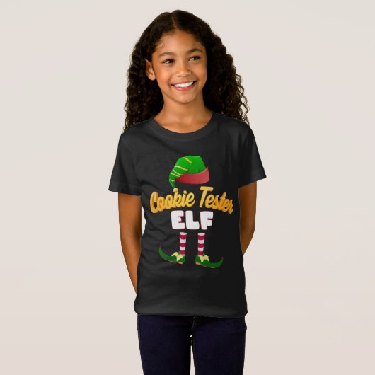 3D Cookie Tester Elf Family Matching T-Shirt (Vorne ganz)