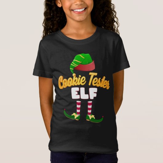 3D Cookie Tester Elf Family Matching T-Shirt (Vorderseite)