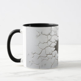 3D Cracked Snow Weihnachtsbaum Tasse