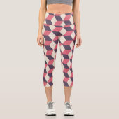 3d Cubes Capri Leggings (Vorderseite)