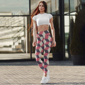 3d Cubes Capri Leggings