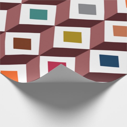 3D-Cubes Geschenkpapier (Ecke)