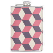 3d Cubes Pattern Flachmann (Vorderseite)