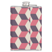 3d Cubes Pattern Flachmann (Rückseite)