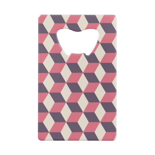 3d Cubes Pattern Geldbeutel Flaschenöffner (Rückseite)