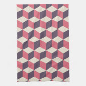 3d Cubes Pattern Geschirrtuch (Vertikal)