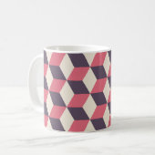 3d Cubes Pattern Kaffeetasse (Vorderseite Links)