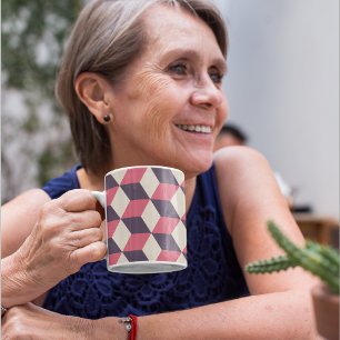 3d Cubes Pattern Kaffeetasse