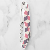 3d Cubes Pattern Kellnermesser (Vorderseite)