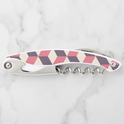 3d Cubes Pattern Kellnermesser (Vorderseite)