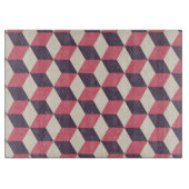 3d Cubes Pattern Schneidebrett (Vorderseite)