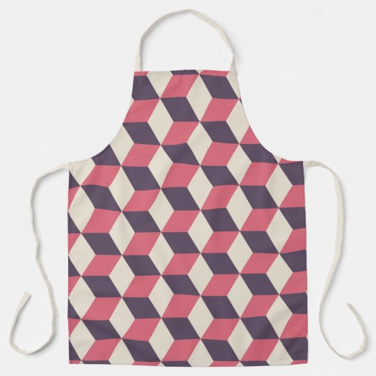 3d Cubes Pattern Schürze (Vorderseite)