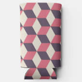 3d Cubes Pattern Selters Dosenkühler (Rückseite)