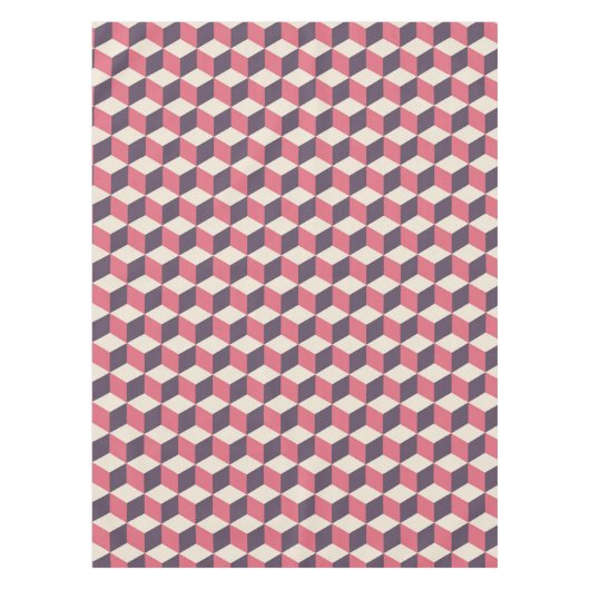 3d Cubes Pattern Tischdecke (Vorderseite)