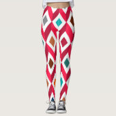 3D-Cubes rosa Leggings (Vorderseite)